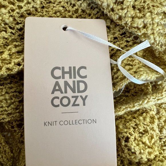 New With Tags Love Tree Gold Sweater with Sexy Knotted Open Back Size Large - Picture 6 of 10